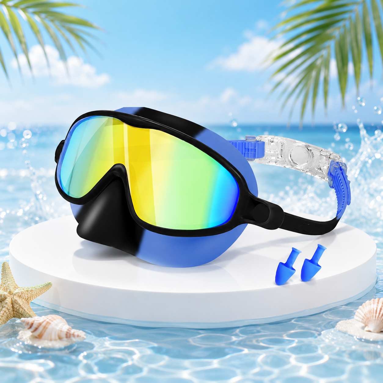 korakio® 🥽 Kids Swim Goggles - Soft No-Mark Fit, Anti-Fog UV Protection & Wide View
