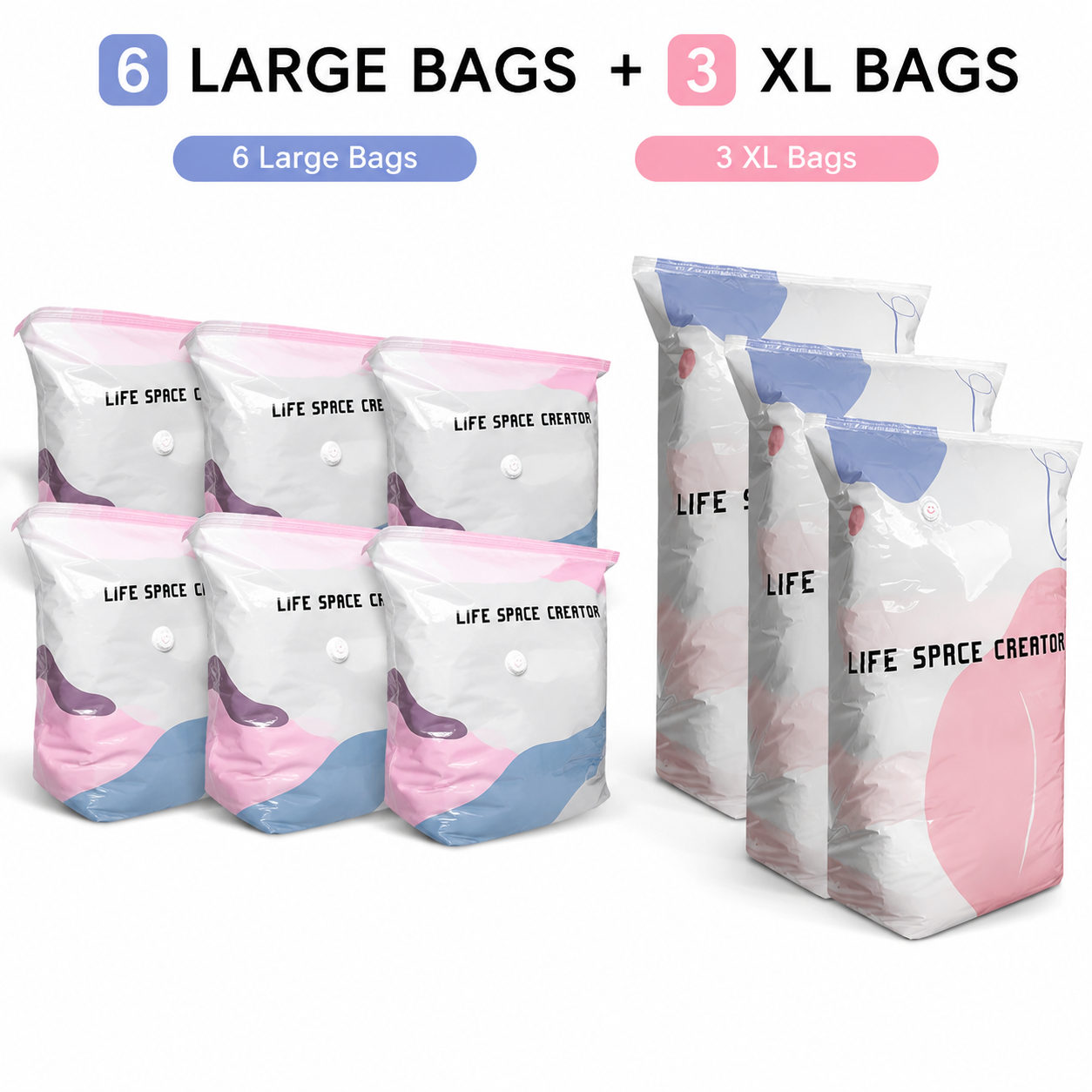 korakio® 🔥No-Pump Vacuum Storage Bags Compress Bulky Clothes & Bedding Without a Vacuum