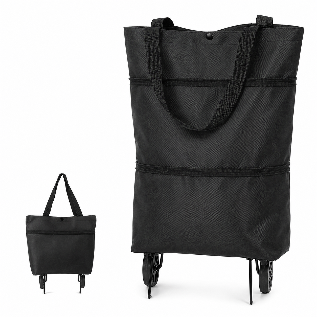 korakio®🛞👜 Foldable Rolling Grocery Tote Bag