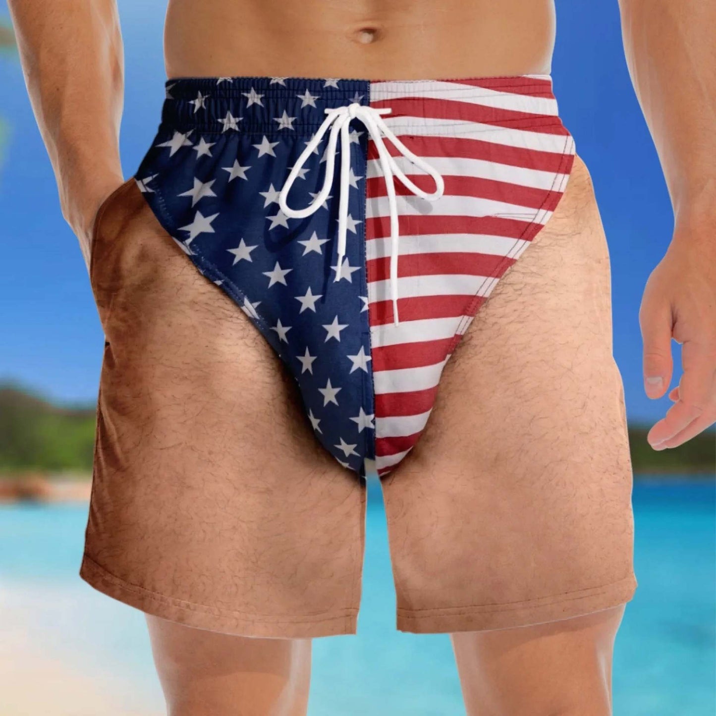 korakio® 🏖️Custom Wide Load Swim Trunks – The Funniest Summer Gift