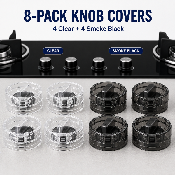 🆙SafeTurn Stove Knob Protectors