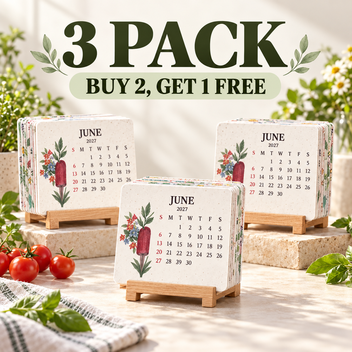 🆙 Eco-Friendly Plantable “Growing Joy” Seed Calendar 2027