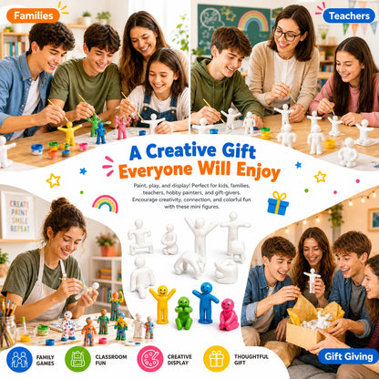 korakio®🎨Paint Your Own Mini Hiders for DIY Fun, Hide-and-Seek Games & Cute Displays