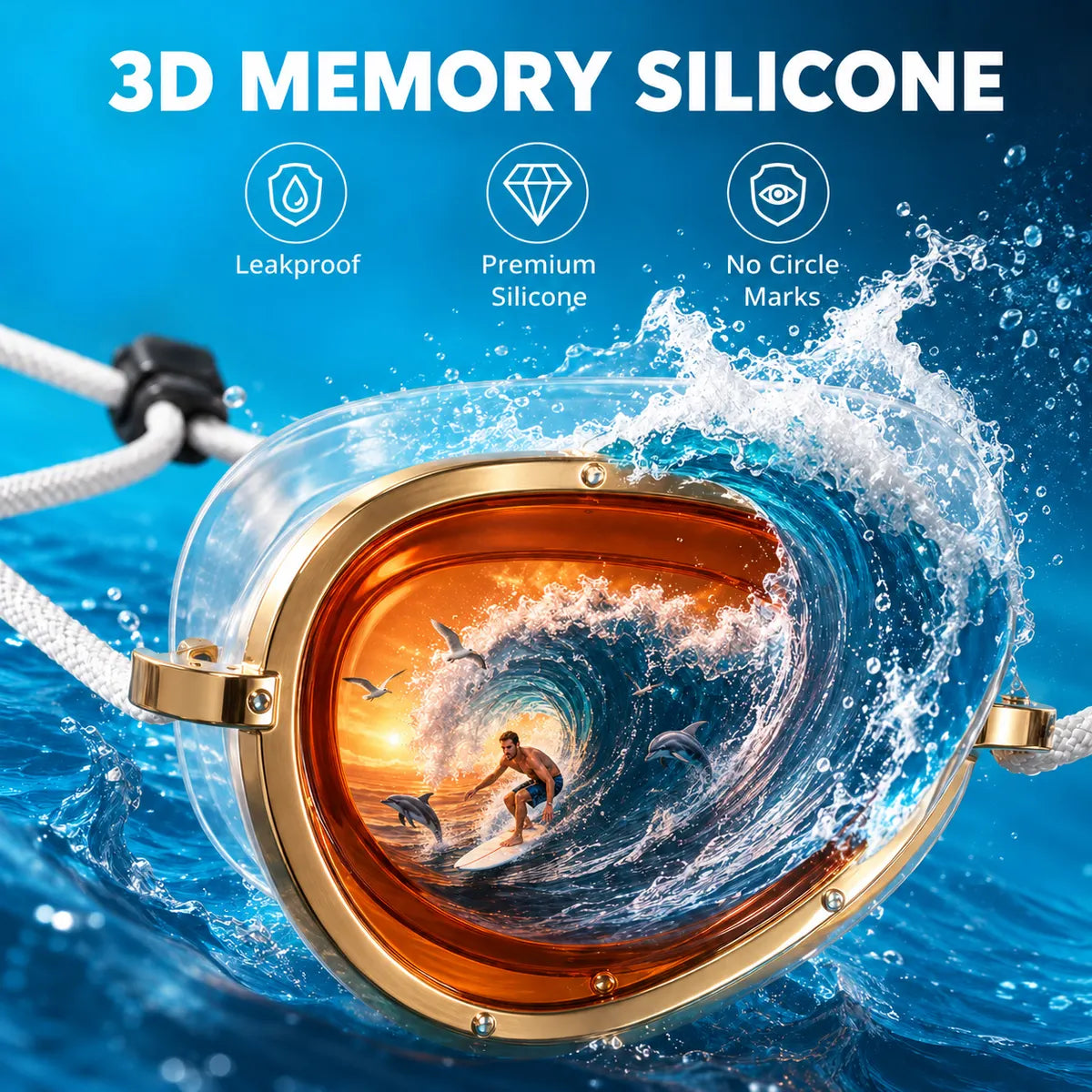 korakio® Retro Premium Swim Goggles – Clear Vision Underwater