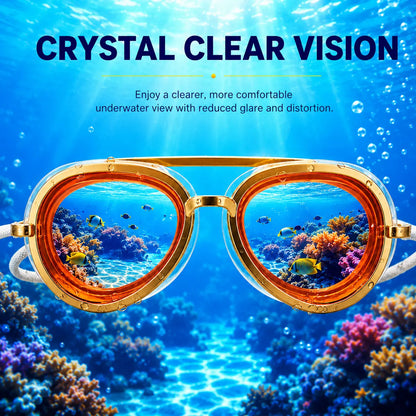 korakio® Retro Premium Swim Goggles – Clear Vision Underwater