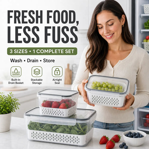 🥬🔒 FreshLock Produce Keeper Set