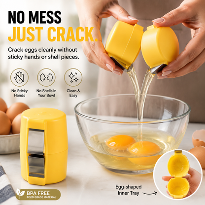 50% OFF Today🔥KORAKIO®🥚 Quick Egg Cracker Tool Crack Eggs In Seconds — No More Mess!