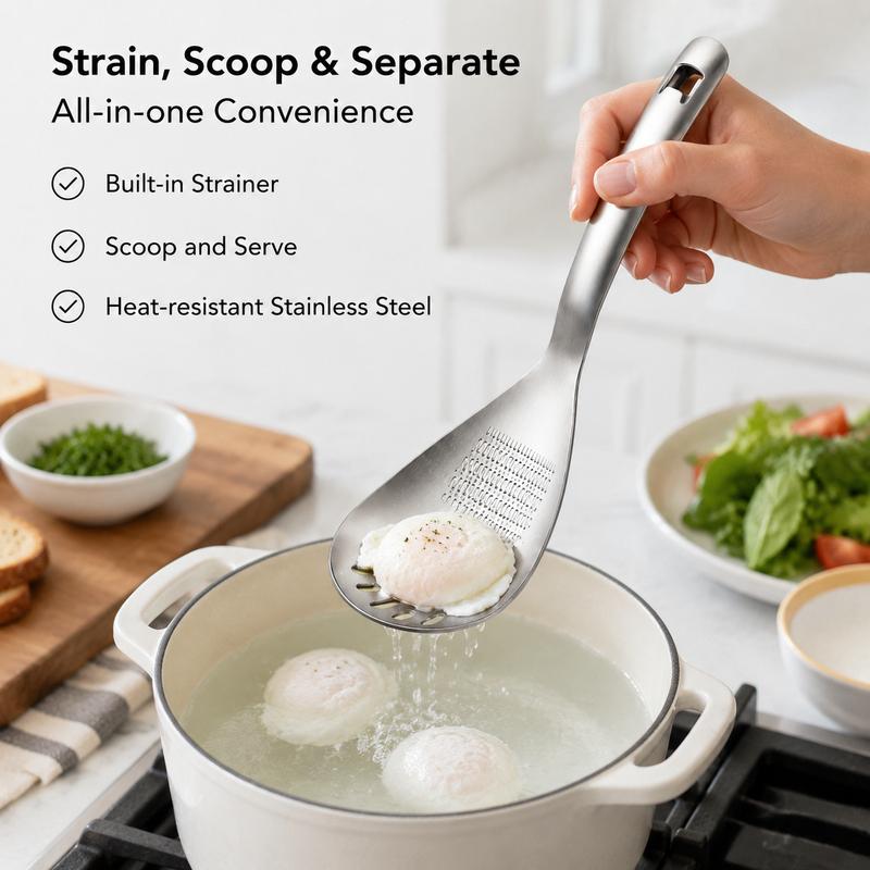 🥄5-in-1 Multifunctional Kitchen Spoon One Spoon. Five Kitchen Functions.