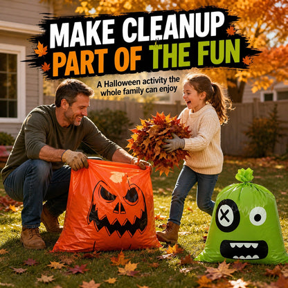 KORAKIO® 🎃🔥 Halloween Yard Crew Decorative Leaf Bags