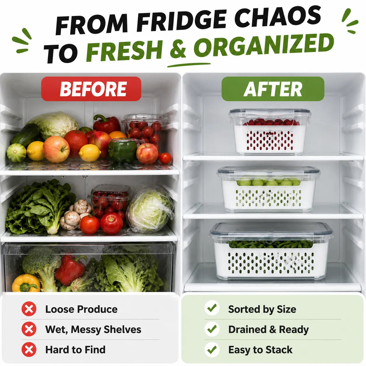 🥬🔒 FreshLock Produce Keeper Set