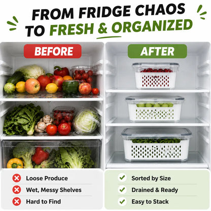 🥬🔒 FreshLock Produce Keeper Set