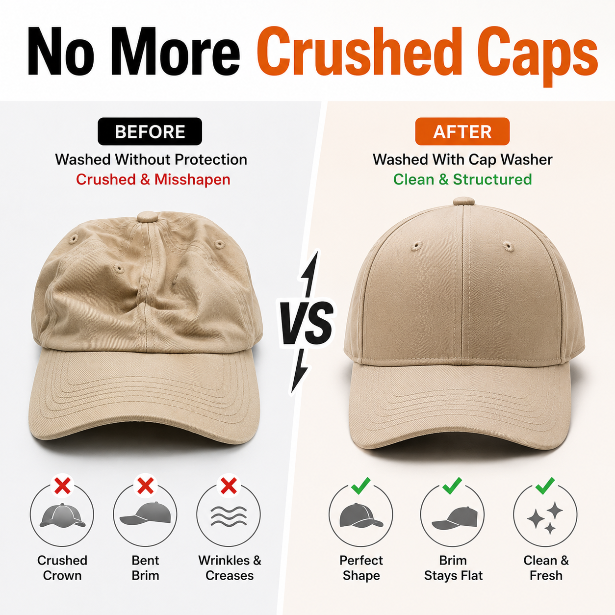 korakio® 🧢 Wash Your Hats Without Losing Their Shape