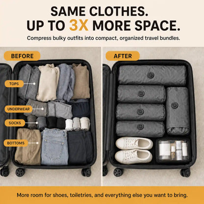 KORAKIO® 🧳Roll-Up Space Saver Travel Bags