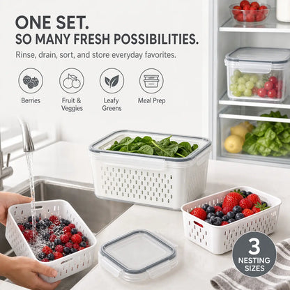 🥬🔒 FreshLock Produce Keeper Set