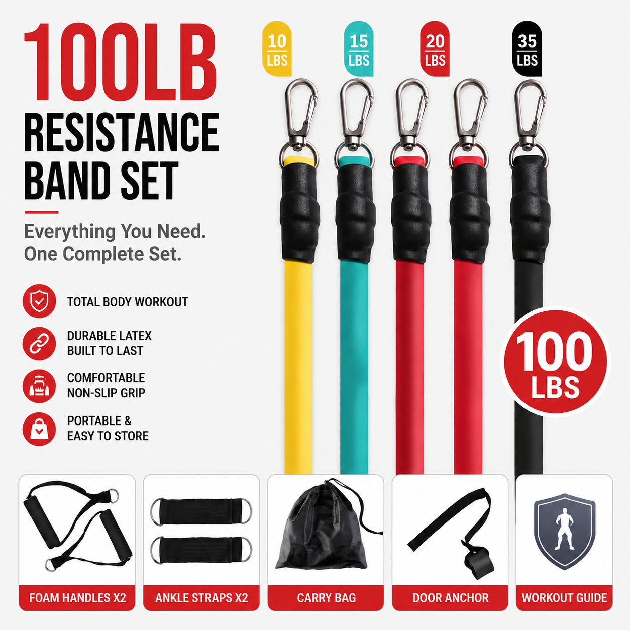 Resistance Bands Set with Handles（upsell）