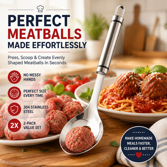 KORAKIO® 🍝 Meatball Maker Set – Perfect, Even Meatballs Without the Mess