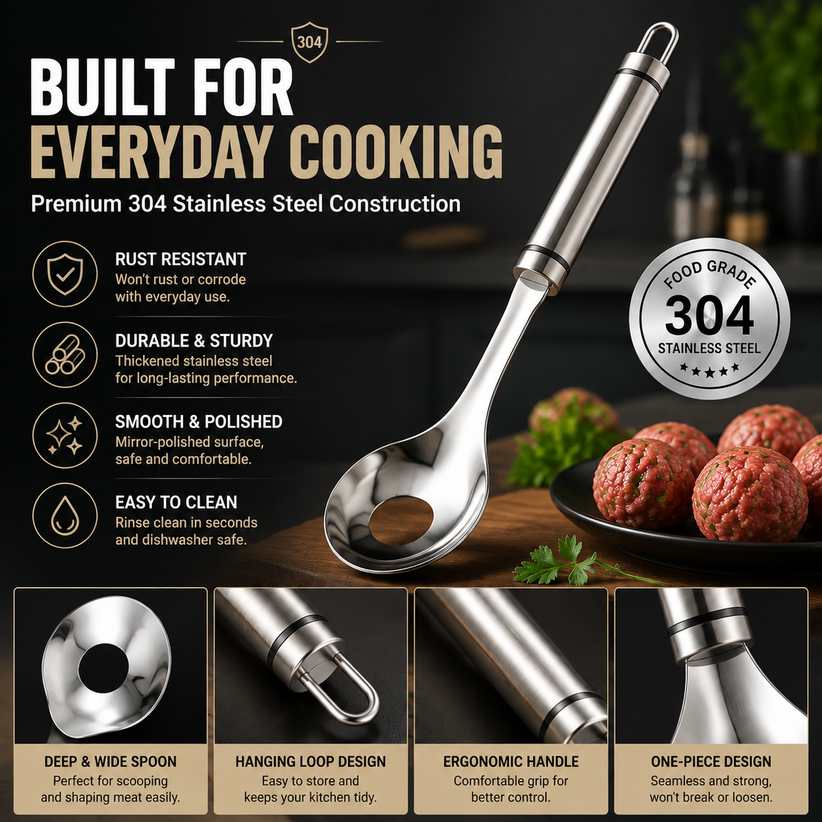 🍝 Meatball Maker Set – Perfect, Even Meatballs Without the Mess