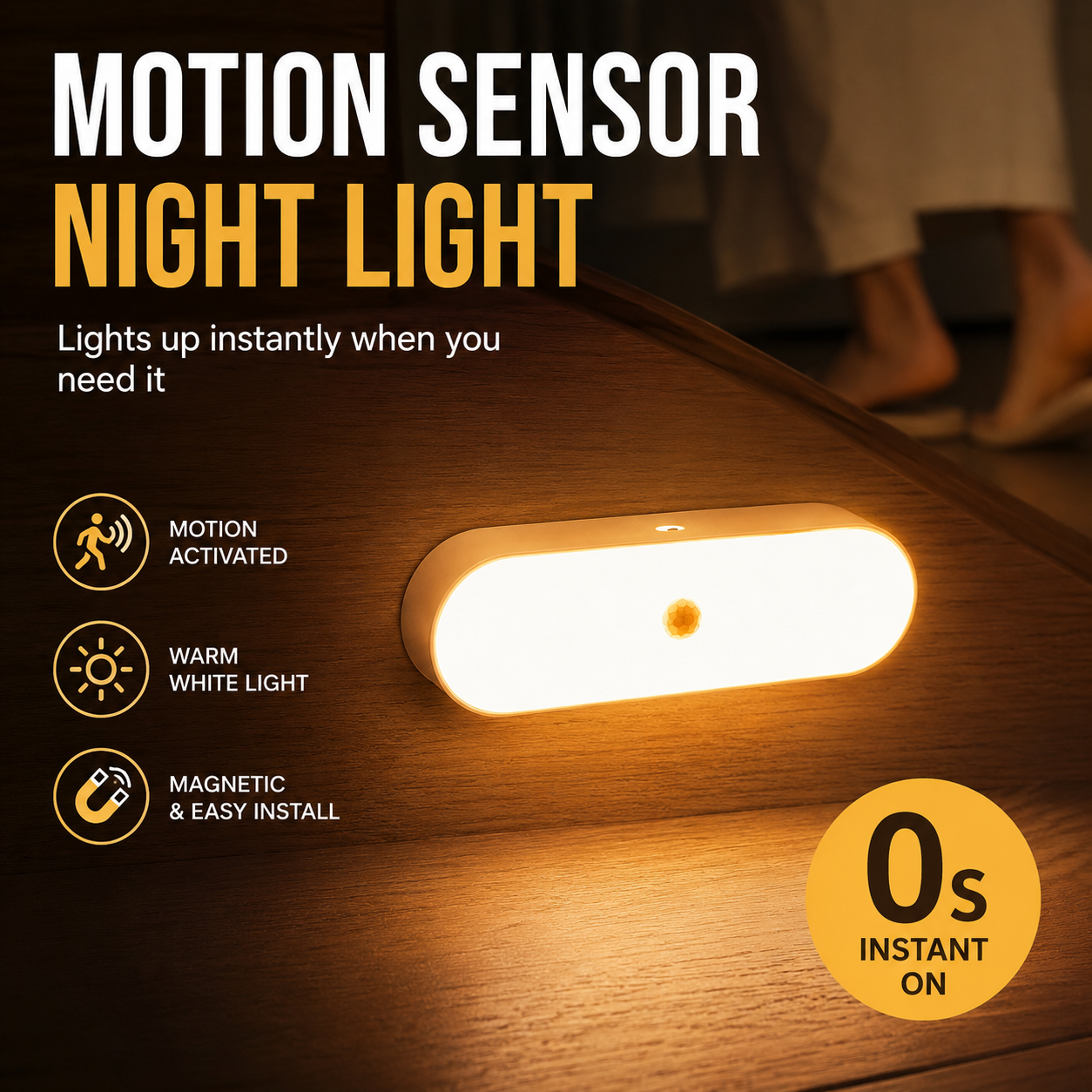 🔥 50% OFF Today | korakio® Smart Motion Sensor Night Light（upsell）