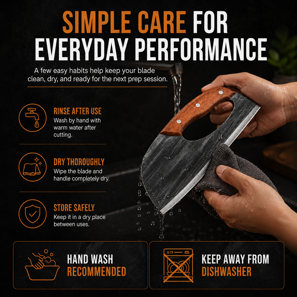 🔥 50% OFF Today | korakio®🍖 Hand-Forged Kitchen Slicing Cleaver