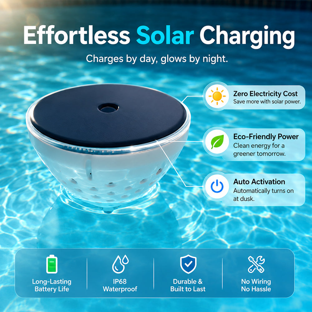 korakio® 🐟Solar Floating Pool Light – Floating Fish Glow for Magical Pool Nights