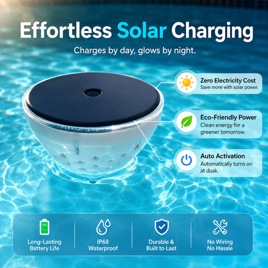 korakio® 🐟Solar Floating Pool Light – Floating Fish Glow for Magical Pool Nights