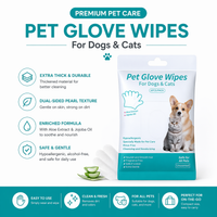 Pet Wipe Gloves 1PACK(6pcs)