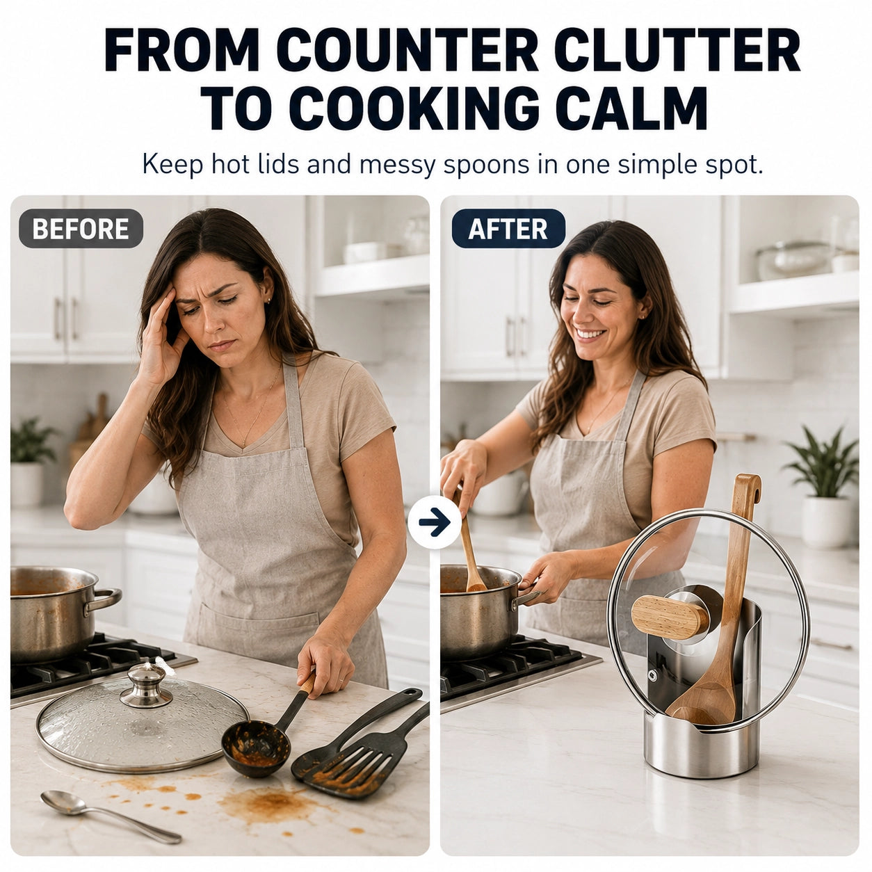 KORAKIO® 🍽️🫙 Premium Stainless Steel Kitchen Counter Organizer