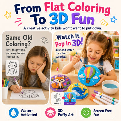 KORAKIO® 🎨✨ Magic 3D Puffy Art Kit