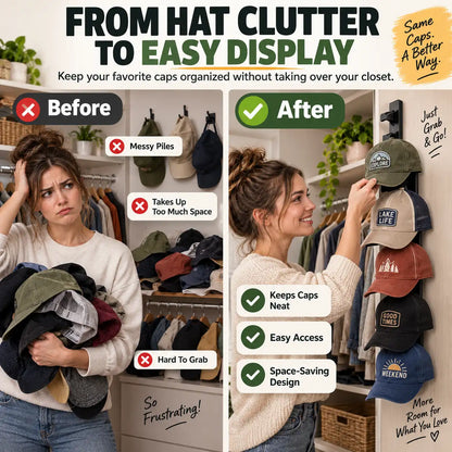 KORAKIO® 🧢 Wall Mounted Hat Organizer