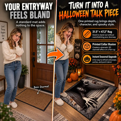 🆙Premium 3D Illusion Halloween Rug