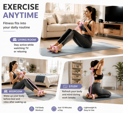 korakio® 🏋️Multi-functional Pedal Resistance Band Trainer