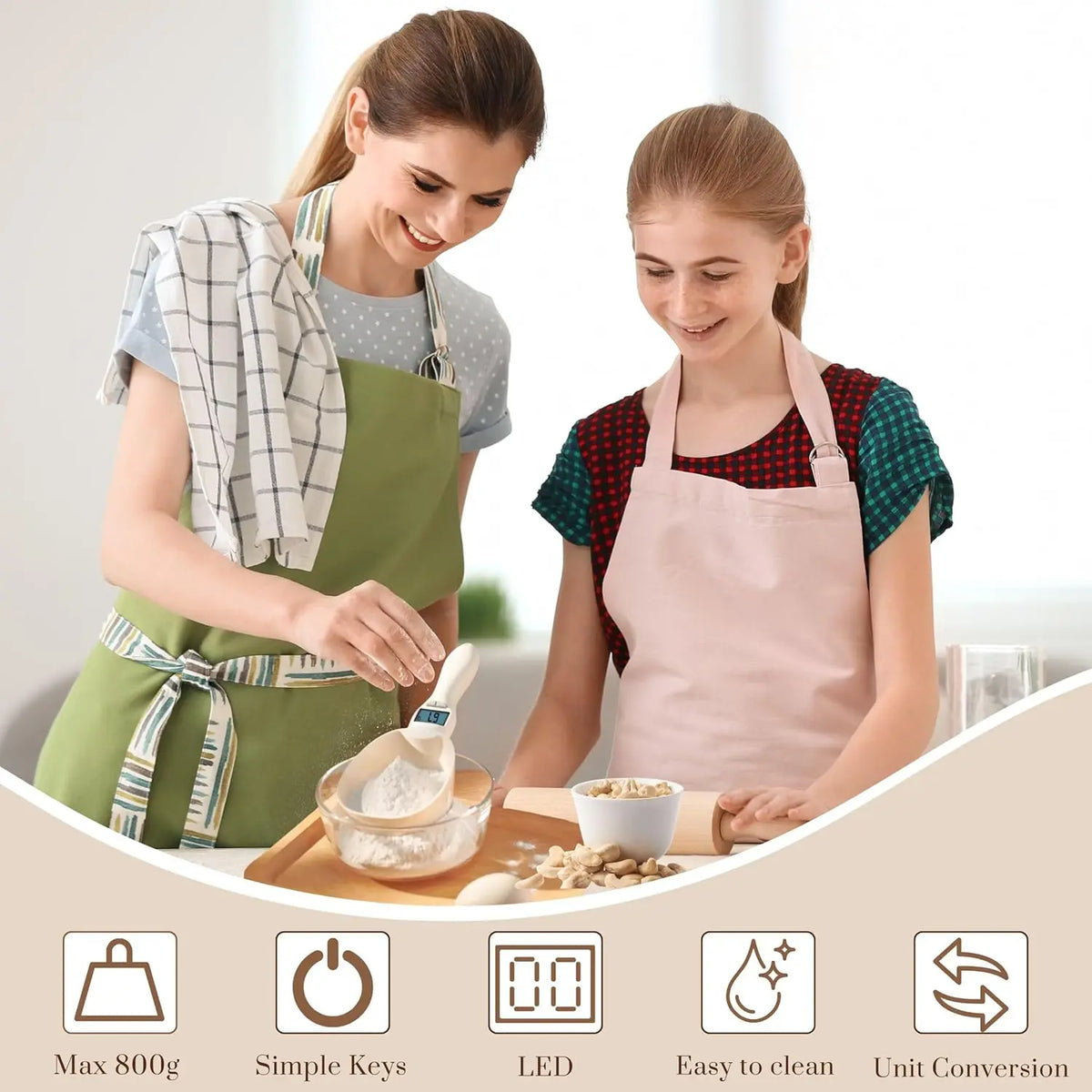 KORAKIO®🥄 Smart Digital Measuring Spoon Scale – Precise Food Measurement Made Easy