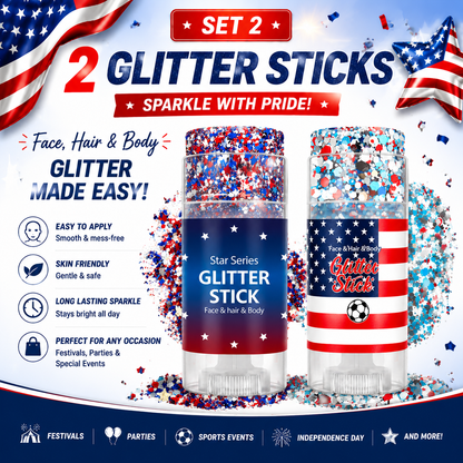 korakio® StarGlow Party & Festival Glitter Stick