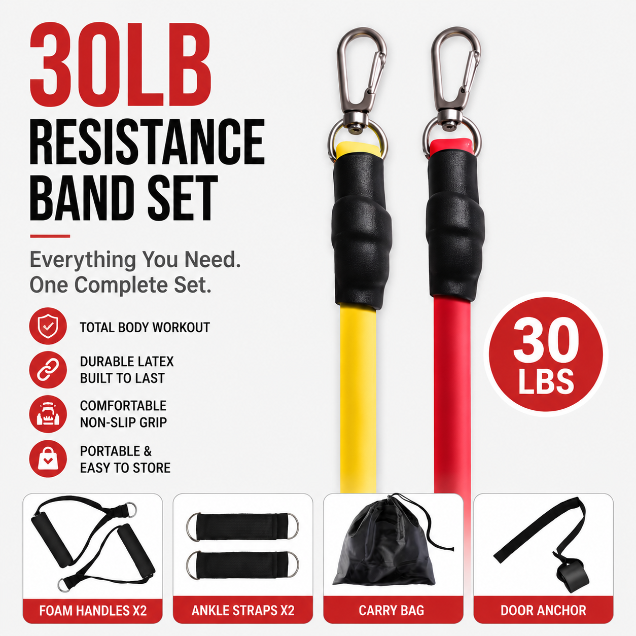 Resistance Bands Set with Handles（upsell）