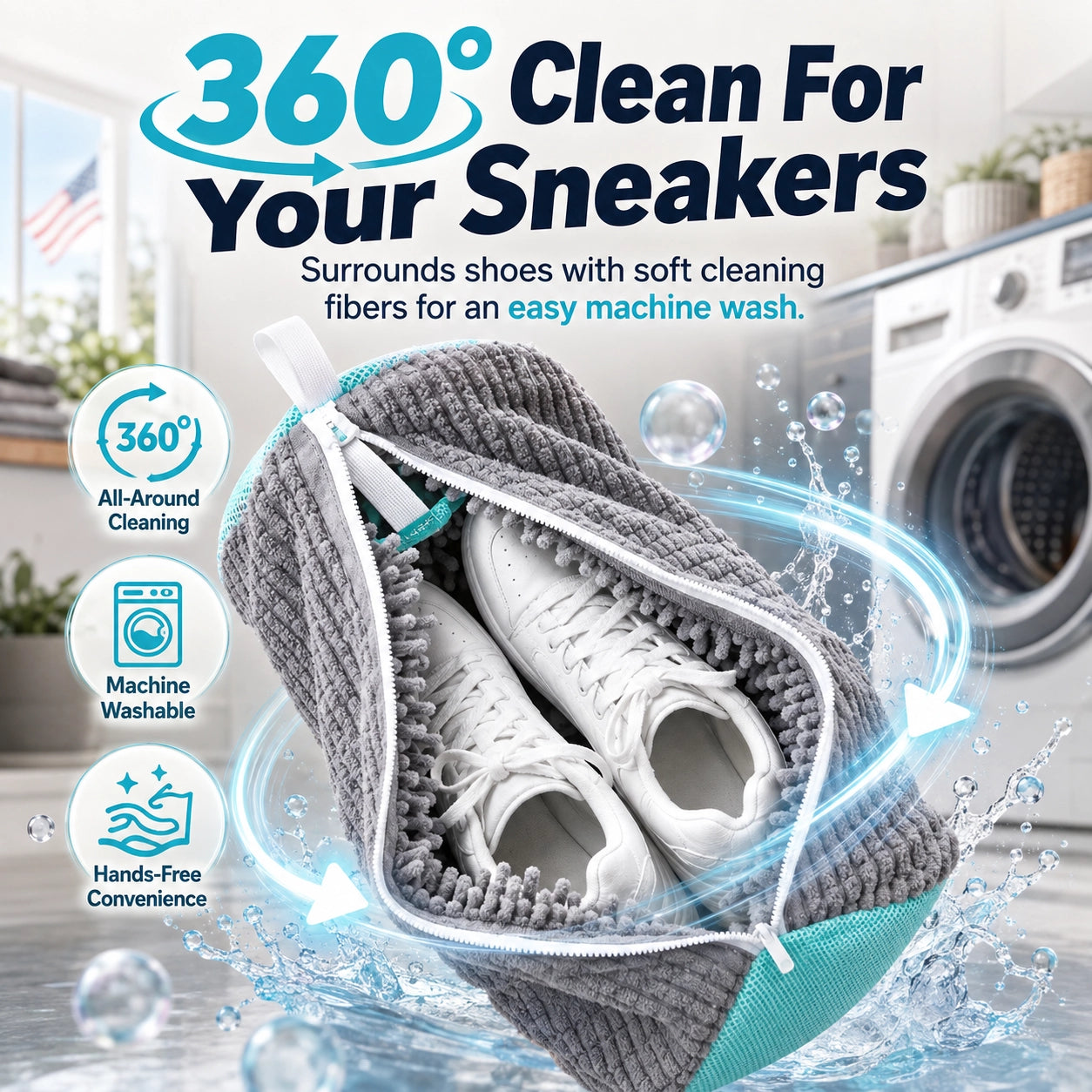 KORAKIO® 👟 🧼 360° Sneaker Washing Bag