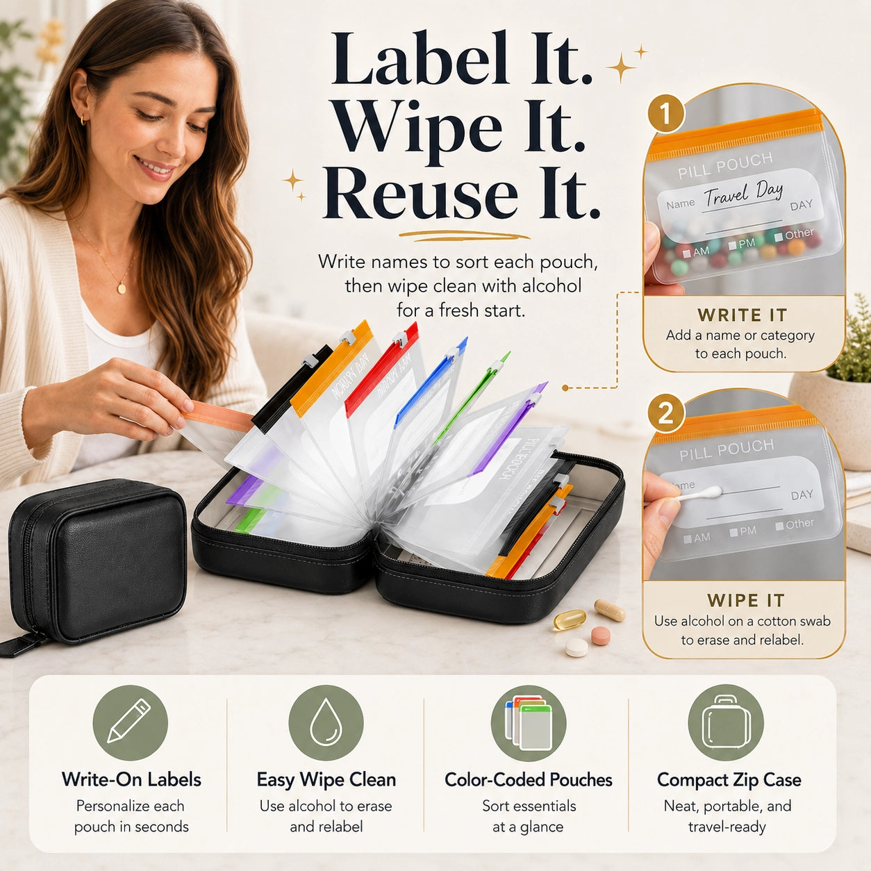 KORAKIO® 💊📦 All-In-One Pill & Vitamin Storage Case