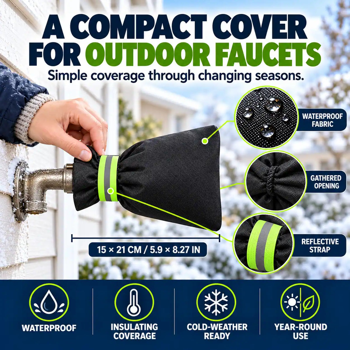 KORAKIO® 🚰🧤 All-Weather Outdoor Faucet Cover