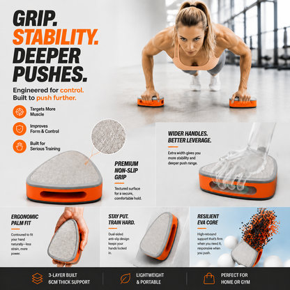 korakio® 💪 Anti-Slip Push-Up Pads