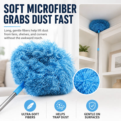 korakio® 🧹↕️ Extendable Microfiber Duster
