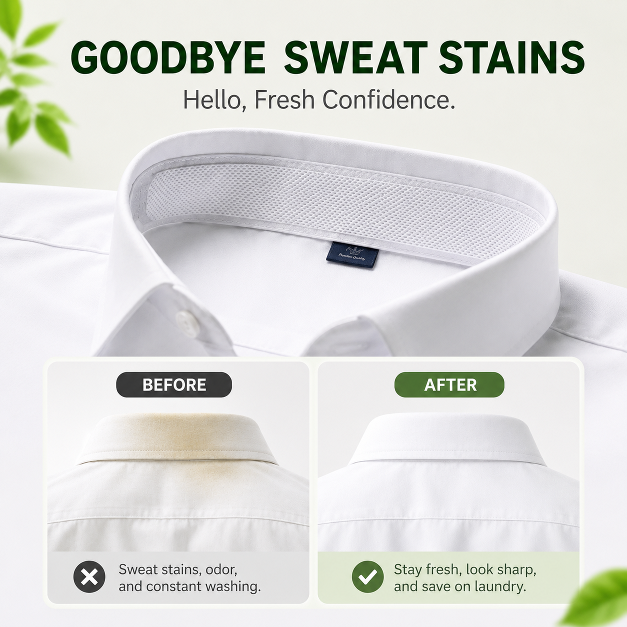 korakio® 👔 Collar Sweat & Friction Protection Pads（副本）
