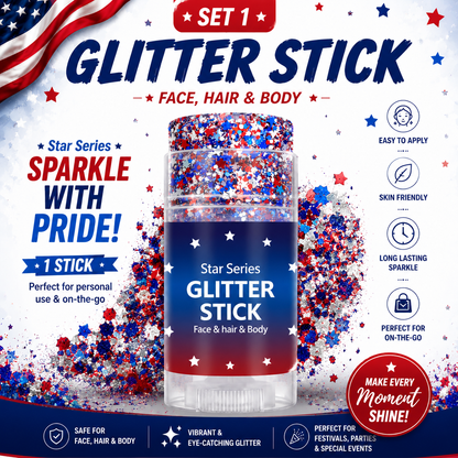 korakio® StarGlow Party & Festival Glitter Stick