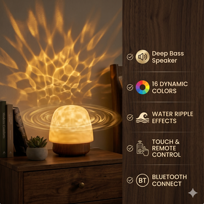 korakio®🌊Mesmerizing Ocean Wave Lamp™ – 16 Colors & Auto-Off Timer