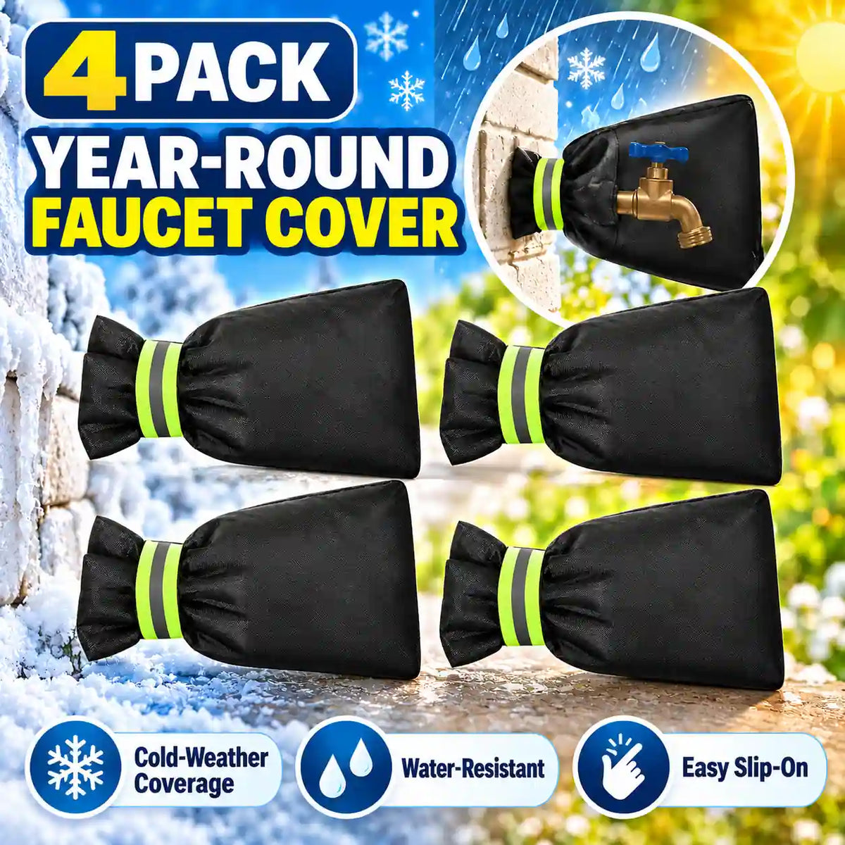KORAKIO® 🚰🧤 All-Weather Outdoor Faucet Cover