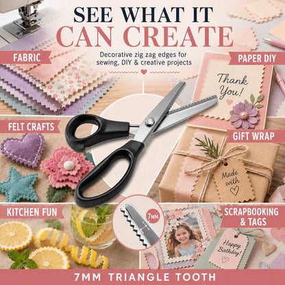 ✂️Triangle Tooth Pinking Shears