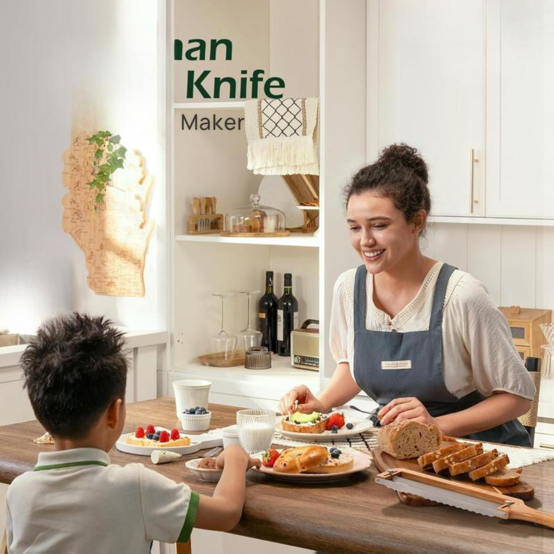 KORAKIO® Adjustable Bread Slicer – Perfectly Even Slices Every Time