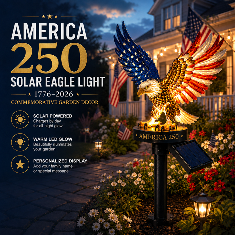 korakio® 🦅Solar Eagle Garden Light – The Patriotic Outdoor Decoration Every American Home Needs