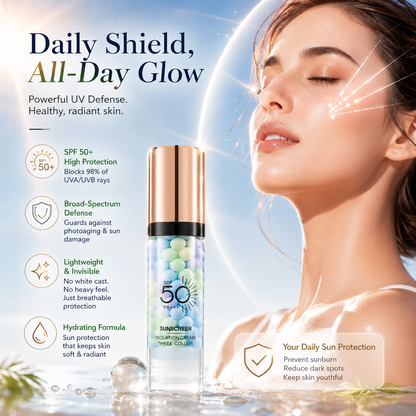 korakio®✨3-in-1 Color-Correcting SPF 50 Primer – Hydrating, Oil-Control & Tone-Perfecting Makeup Base