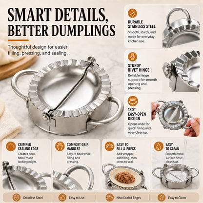 KORAKIO®👩‍🍳 🥟 Stainless Steel Dumpling Maker Set