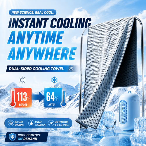 korakio® ❄️ Instant Cooling Relief Towel
