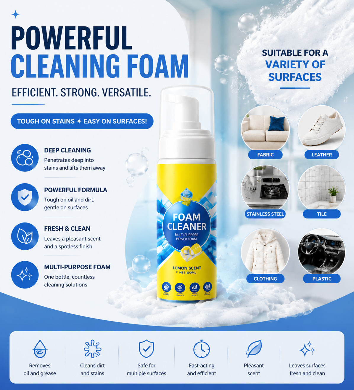 korakio®✨ FoamForce Shine & Sparkle Multi-Cleaner